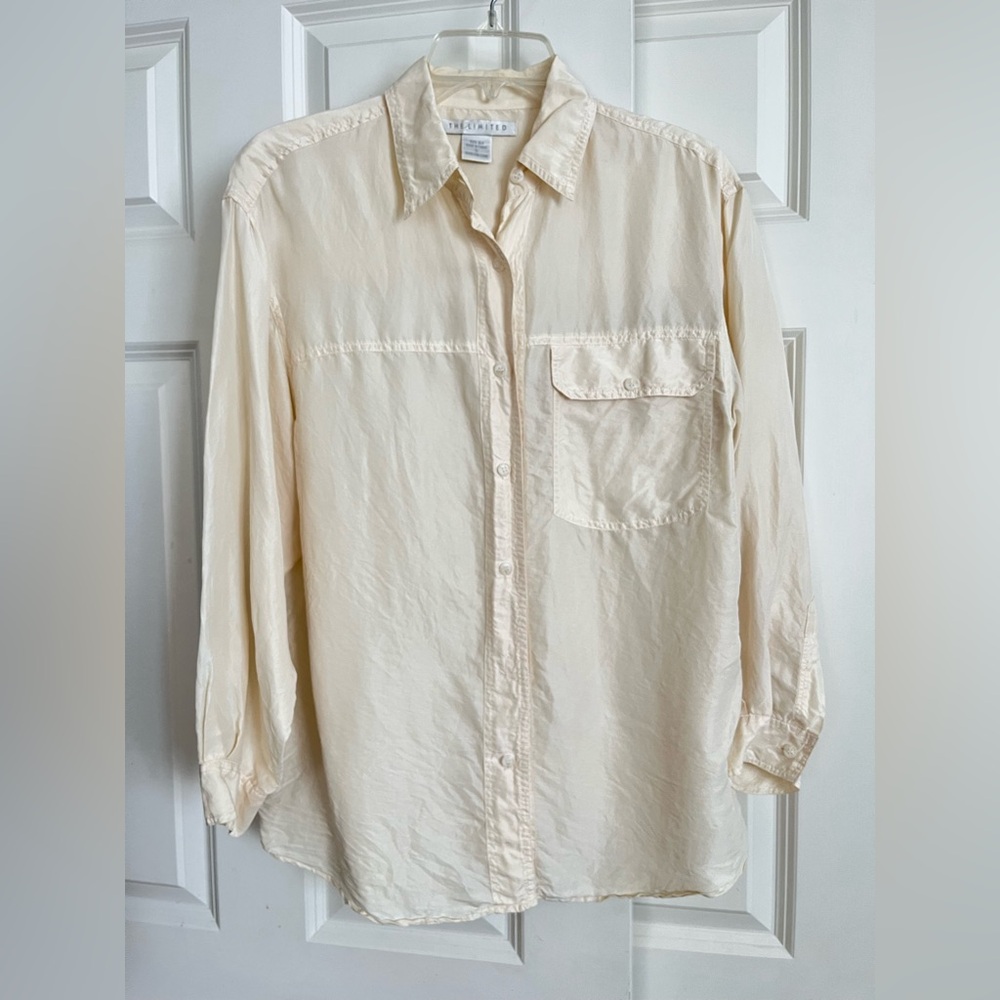 The Limited Cream Button-Up oversized Shirt